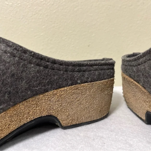 Haflinger Womens GRIZZLY HEELED Demin Blue Clogs Slippers Sz 42 Bratz Y2k Style - Picture 9 of 10